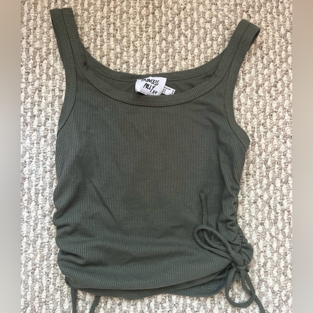 Princess Polly Tank Top, Size 2, Color Teal